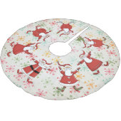 プリムサンタスオンスノカラフルークスツリースカート ブラッシュドポリエステルツリースカート (アングル)