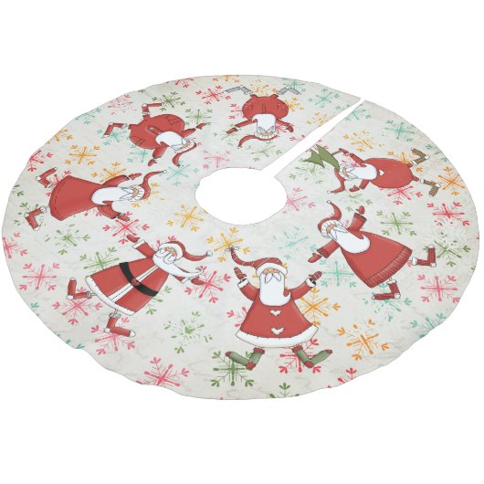 プリムサンタスオンスノカラフルークスツリースカート ブラッシュドポリエステルツリースカート (アングル)