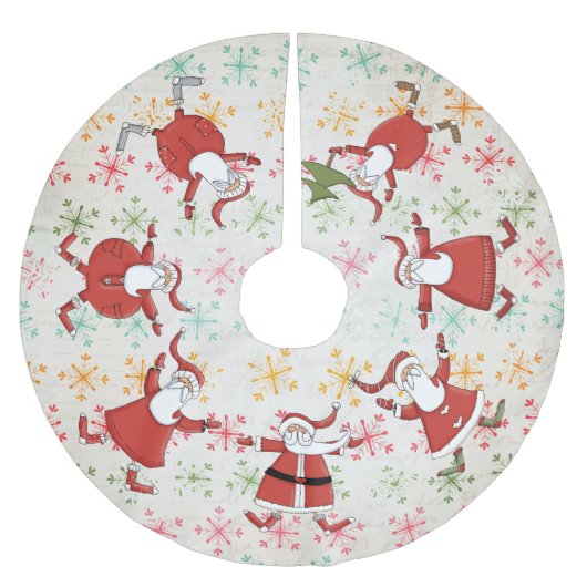 プリムサンタスオンスノカラフルークスツリースカート ブラッシュドポリエステルツリースカート (正面)