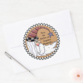 プリムサンタムーンフードギフトステッカー ラウンドシール (封筒)