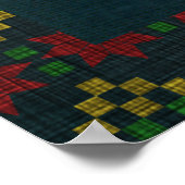 プリムスタイルフォークアートクリスマス |シェリーの芸術 ポスター (角)