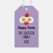 プリムチキンマスク仮装の衣装 ギフトタグ (裏面)