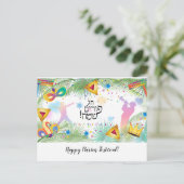 プリムバスケットギフトハマンタシェングラッガブル シーズンポストカード (スタンド正面)