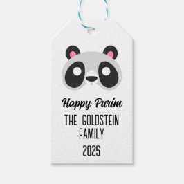 プリムパンダ熊の仮装コスチューム ギフトタグ