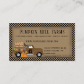 プリムパンプキンファームヴィンテージトラックカントリー 名刺 (正面)