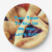 プリムパーティーユダヤ人おもしろいことわざ ペーパープレート (正面)