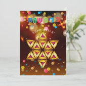 プリムフェスティバルハマンタッシェンCookieヘブライ語文字 シーズンカード (スタンド正面)