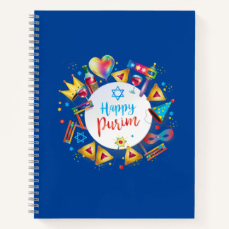 プリムフェスティバルユダヤ教ホリデーギフトハマンタッシェン ノートブック
