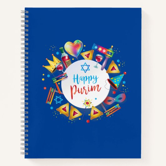 プリムフェスティバルユダヤ教ホリデーギフトハマンタッシェン ノートブック (正面)