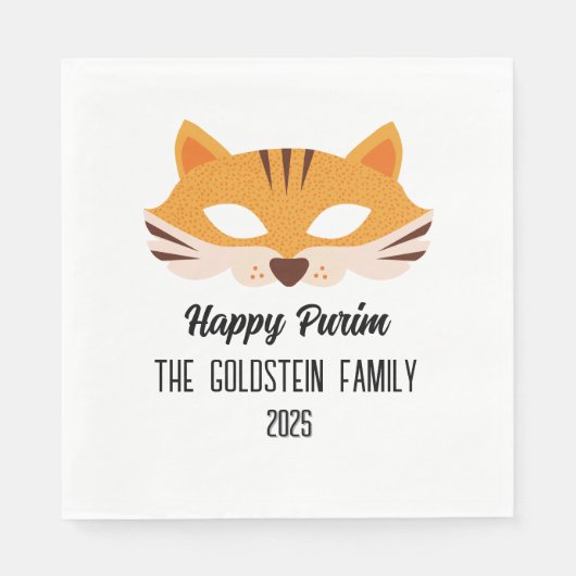 プリムフォックスマスク仮装の衣装 スタンダードランチョンナプキン (正面)