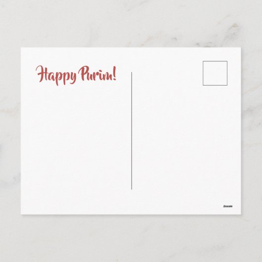 プリムヘブライ聖書引用文本 シーズンポストカード (裏面)