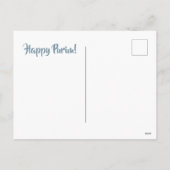 プリムヘブライ語ブックオブエスター引用文ユダイカカード シーズンポストカード (裏面)