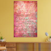 プリムヘブル祈りの言葉エスサージュダイカ キャンバスプリント (インサイチュ (リビング))