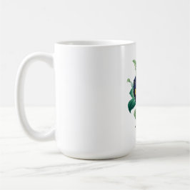 プリムラの花のボタニカル ウォーターカラーマグ コーヒーマグカップ
