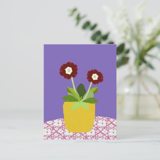 プリムラアリキュラポストカード ポストカード (スタンド正面)