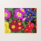 プリムラカラフルスの春のフローラメドレー ジグソーパズル (横)