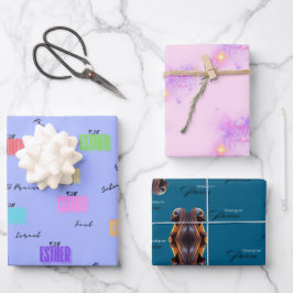 プリムラッピング紙フラットシートセット3 ラッピングペーパーシート