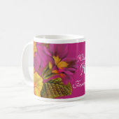 プリムラフローラアートワンダフル妻マウブマグ コーヒーマグカップ (正面左)