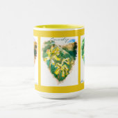 プリムラベリスグリーンハートカウスリップマグ マグカップ (中央)