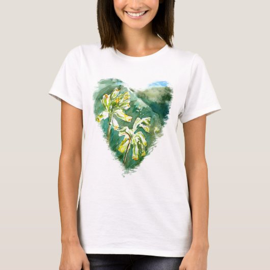 プリムラベリスグリーンハート Tシャツ (正面)