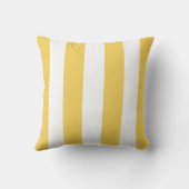 プリムローズとホワイトストライプの装飾用クッション クッション (裏面)