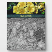 プリムローズの花あなた自身の写真を追加パーソナライズされた フォトプラーク (正面)