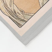 プリムローズアンドフェザーミュシャ フリースブランケット (角)