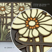 プリムローズアールデコフローラウォールデコールアールヌーボー タイル