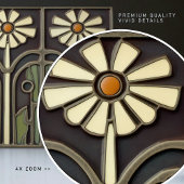 プリムローズアールデコフローラウォールデコールアールヌーボー タイル