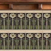 プリムローズアールデコフローラウォールデコールアールヌーボー タイル