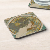 プリムローズバイアルフォンスミュシャ コースター (左側)