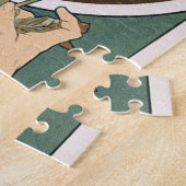 プリムローズバイアルフォンスミュシャ-ヴィンテージアールヌーボー ジグソーパズル (側面)