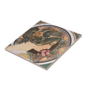 プリムローズバイアルフォンスミュシャ-ヴィンテージアールヌーボー タイル (側面)