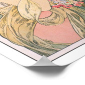 プリムローズバイアルフォンスミュシャ-ヴィンテージフローラアート ポスター (角)