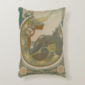 プリムローズバイアルフォンスミュシャ(1899) アクセントクッション (正面(垂直))