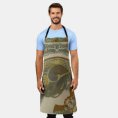 プリムローズバイアルフォンスミュシャ(1899) エプロン (着用した状態)