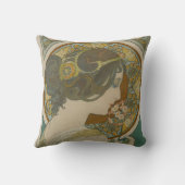 プリムローズバイアルフォンスミュシャ(1899) クッション (裏面)