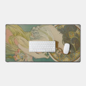 プリムローズバイアルフォンスミュシャ(1899) デスクマット (キーボード&マウス)