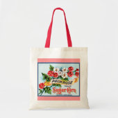 プリムローズフラワーズクラートアートヴィンテージ トートバッグ (正面)