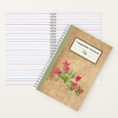プリムローズ組成パーソナライズされた物 ノートブック (内側)