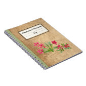 プリムローズ組成パーソナライズされた物 ノートブック (右側)