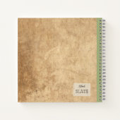 プリムローズ組成パーソナライズされた物 ノートブック (裏面)