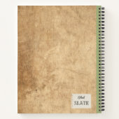 プリムローズ組成パーソナライズされた物 ノートブック (裏面)