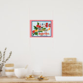 プリムローズ花ヴィンテージクラートラベルアートポスター ポスター (キッチン)