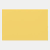 プリムローズ黄無地の色 ラッピングペーパーシート (正面)