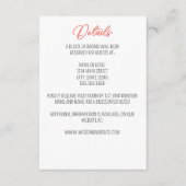 プリムローズ ウェディング 封入カード エンクロージャーカード (正面)