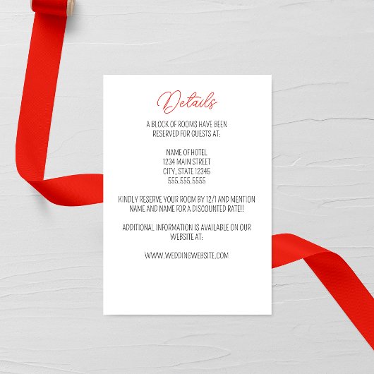 プリムローズ ウェディング 封入カード エンクロージャーカード