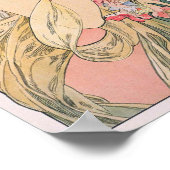 プリムローズ – バイアルフォンスミュシャ-ヴィンテージアールヌーボー ポスター (角)