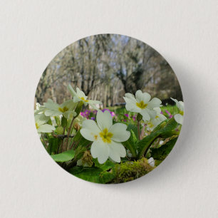 プリムローズ(Primula vulgaris)バッジ 缶バッジ