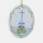 プリムローゼスクリスチャンクロスオーナメント セラミックオーナメント (右)